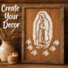 Virgin Mary Stencil 7