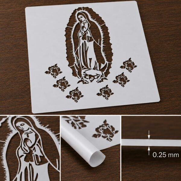 Virgin Mary Stencil 8