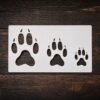 Wolf Paw Stencil