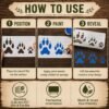 Wolf Paw Stencil 4