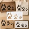 Wolf Paw Stencil 5
