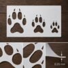 Wolf Paw Stencil 8