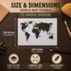 World Map Stencil 2