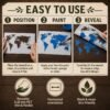 World Map Stencil 4