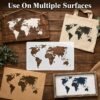 World Map Stencil 5