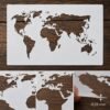 World Map Stencil 8